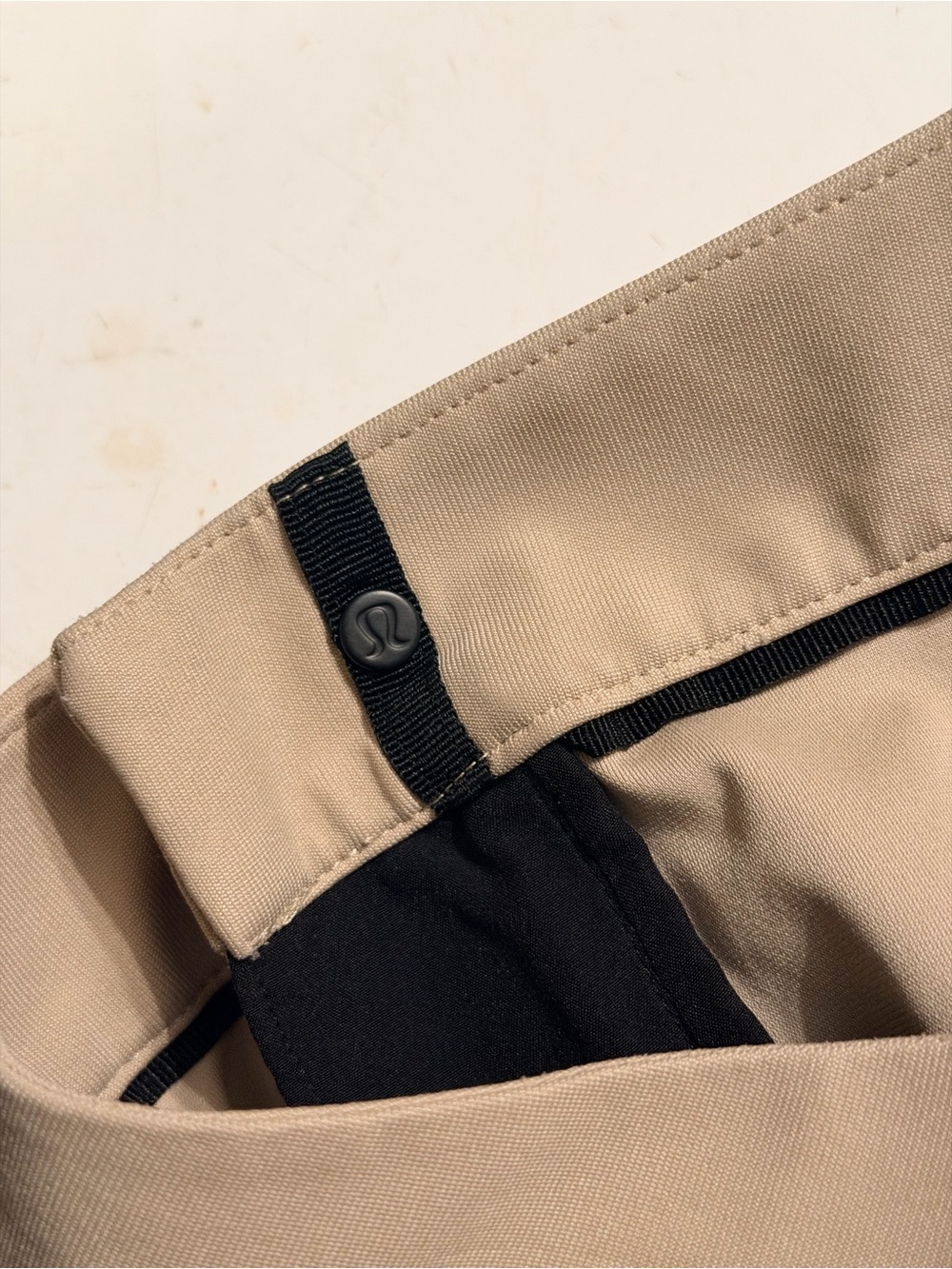 Lululemon ABC Pant Slim Fit 36 Mens Tan Khaki Warpstreme 5 Pocket Trousers - Picture 12 of 13